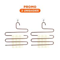 Pack2 Colgador Tipo S Marron Para Casa Y Oficina Con Estilo Elegante