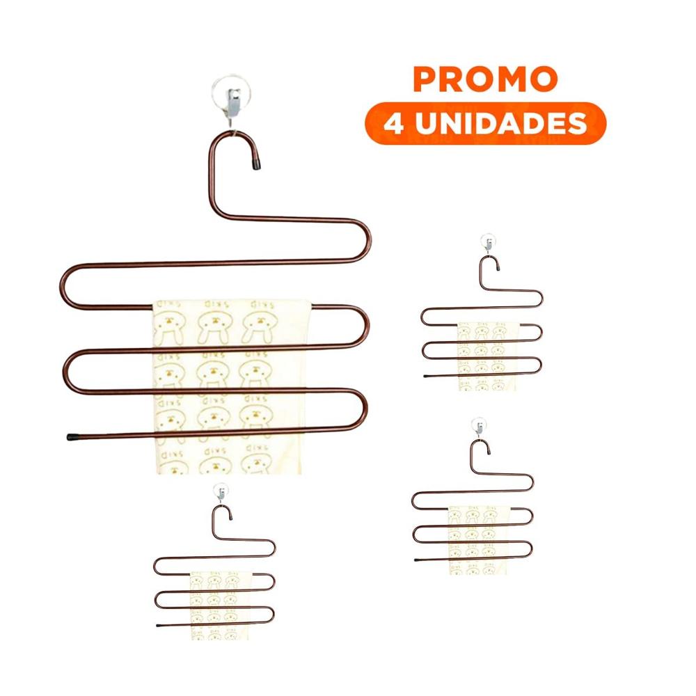Pack4 Colgador Tipo S Marron Para Sala Y Entrada Con Estilo Elegante YRegalo Sticker