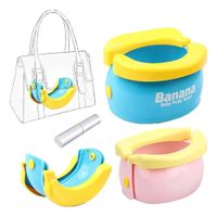 BAÑO PORTATIL PLEGABLE BANANA - CELESTE