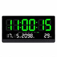 Reloj Digital LED de Pared 48x26cm con Fecha y Temperatura