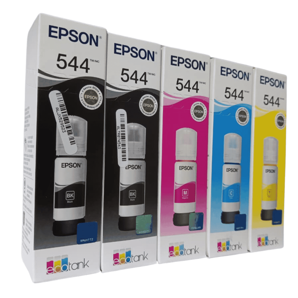 Kit de 5 tintas epson T544 para L1210 L3210 L3250 L3251 L5290