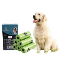 Bolsas Biodegradables Ecológicas Para Heces De Mascotas Pack 80 Unidades