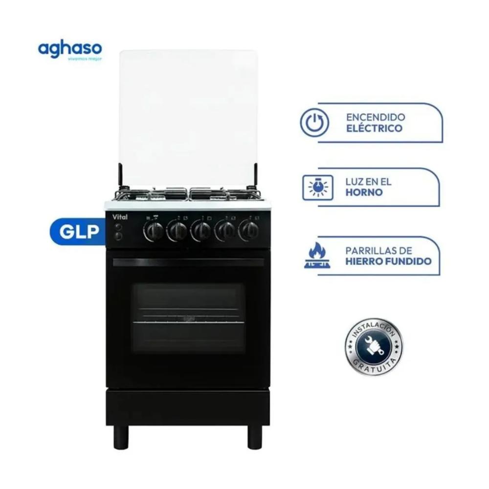 Cocina AGHASO COC-AGH014 vital 4 hornillas vital GLP