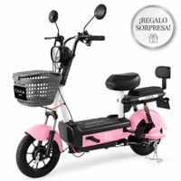 Bicimoto Electrica Futur Zyro Rosado Mate - Batería extraíble