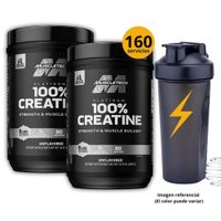 CREATINAS PLATINUM DE MUSCLETECH DE 400gr 2und CON SHAKER - CREATINAS MONOHIDRATADA