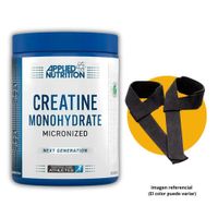 CREATINA APPLIED NUTRITION DE 500gr CON STRAPS - CREATINA MICRONIZADA