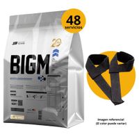 BIGM DE 5kg VAINILLA CON STRAPS - GANADOR DE MASA