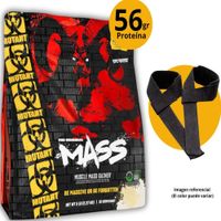 MUTANT MASS DE 5LB VAINILLA + STRAPS - GANADOR MASA