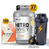 Proteína Nitro whey de 1kg Vainilla - Creatina Myprotein de 500gr - regalos