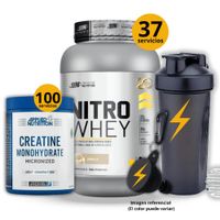 Proteína Nitro whey de 1kg Vainilla - Creatina Applied Nutrition de 500gr - regalos