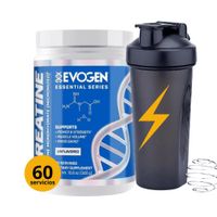 Creatina Evogen 300gr Monohidratada Micronizada y Shaker