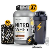 Proteína Nitro whey de 1kg Chocolate - Creatina DY de 300gr - regalos