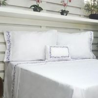 Juego De Sábanas Belha 220 Hilos Algodón Deluxe - Violeta Arlin King