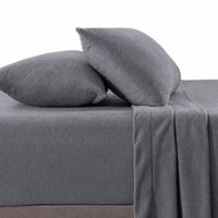 Juego De Sábanas 230 GR Polar Confort - Plomo Arlin 2 Plazas