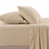 Juego De Sábanas 230 GR Polar Confort - Beige Arlin 1.5 Plazas