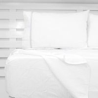 Juego De Sábanas 400 Hilos Pima Cotton Premium - Líneas Satinadas Arlin Queen