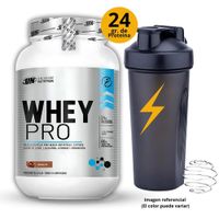 WHEYPRO DE 1kg CHOCOLATE CON SHAKER - PROTEÍNA WHEY