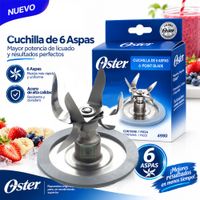 Cuchilla Picahielo 6 aspas con Anilllo de Goma Oster 4980