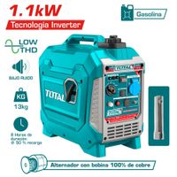 GENERADOR INVERTER 1.1KW GASOLINERO 4.3A TANQUE -3L MOTOR 56CC INDUSTRIAL