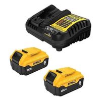 Starter Kit 2 BateríaS 5.0 Ah - Cargador 12V20V Dewalt DCB205-K20