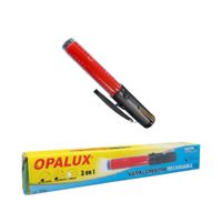 Vara Luminosa Recargable LED de Alta Visibilidad con Luz Roja Intermitente OPALUX OP-PS20