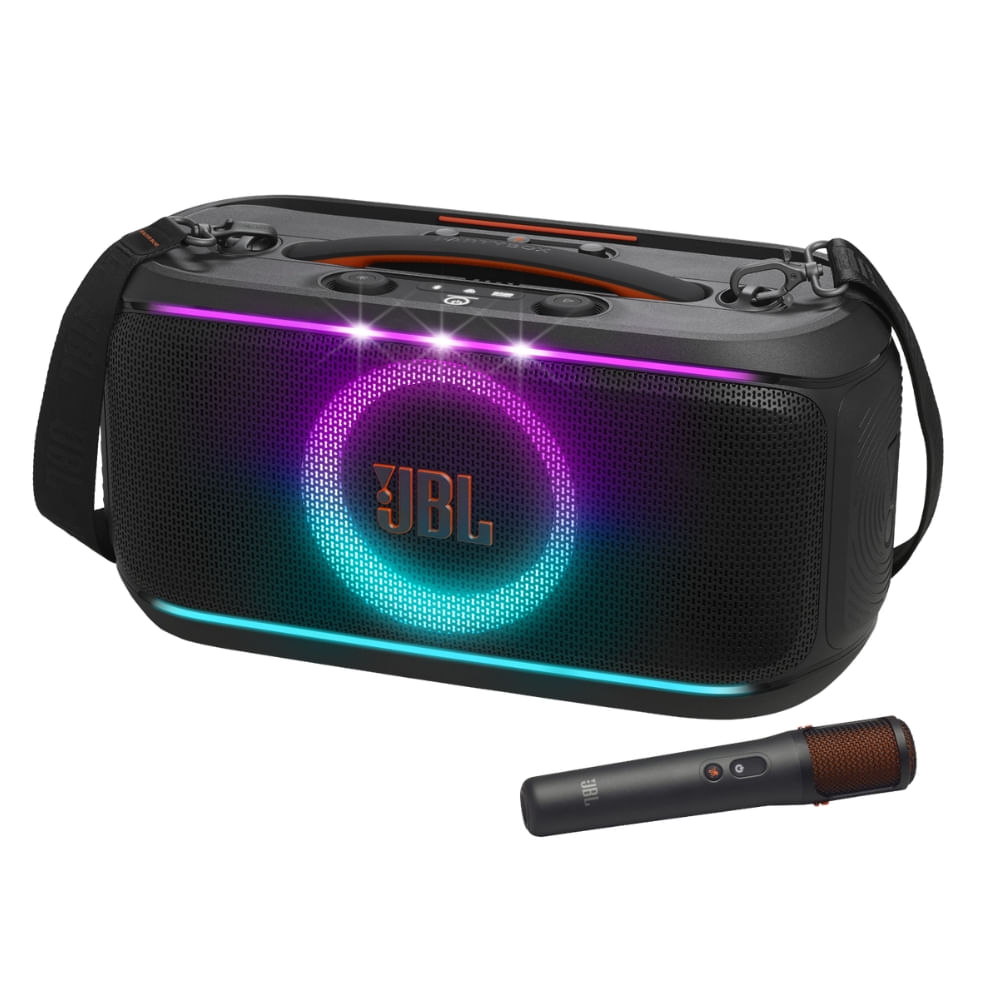 Parlante JBL PartyBox On The Go 2 Plus Más micrófono con IA