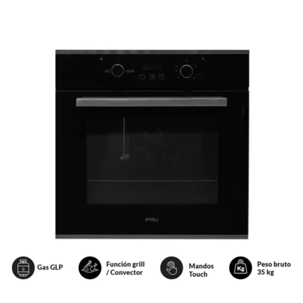 Horno Empotrable a Gas GLP FDV - BLACK 70 - 70 L