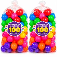 Pack x2 - 200 Pelotas de Colores para piscina de pelotas - Colores surtidos - Tipo 1.