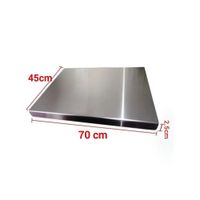 Tabla de picar en acero inoxidable GRANDE 70x45x2.5cm - CALIDAD 304