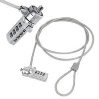 Candado de Seguridad Para Laptop Hochi Guaya Cable de Acero 1.8m Combinación 4 Dígitos Slot Kensi