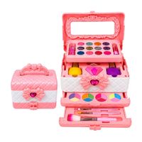 Set Maletín de maquillaje infantil con tocador desplegable Melón