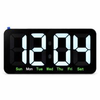 Reloj Digital LED de Pared y Mesa 26x13 cm - Pantalla Grande