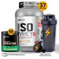 Proteína Iso whey 90 de 1kg Galleta - Creatina Optimum Nutrition de 300gr - regalos