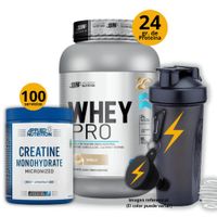 Proteína Whey pro de 1kg Vainilla - Creatina Applied Nutrition de 500gr - regalos