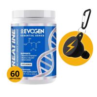 Creatina Evogen 300gr Monohidratada Micronizada y Portasuplementos