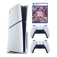 Consola PlayStation 5 Slim Lectora de Discos - Mando Blanco - Grand Theft Auto VI