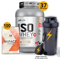 Proteína Iso whey 90 de 1kg Galleta - Creatina Myprotein de 500gr - regalos
