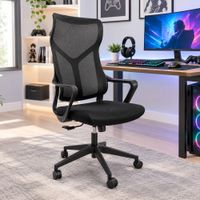 Silla Ergonomica de Oficina Ejecutiva Dreizt Lyon Negro