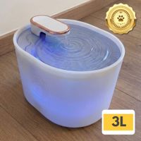 Bebedero Fuente Gatos Mascotas 3L Automática Blanco NANPET