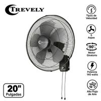 Ventilador De Pared Trevely VT 2016 De 20 Pulg 140W