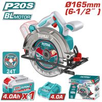 SIERRA CIRCULAR 20V 5200RPM 165MM BRUSHLESS 1X4.0AH INDUSTRIAL