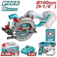 SIERRA CIRCULAR 20V 6300RPM 140MM BRUSHLESS 1X4.0AH INDUSTRIAL