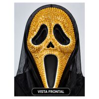 Máscara de Halloween Ghost face Cálido con Lentejuelas y Capucha Halloween Fiesta Chic