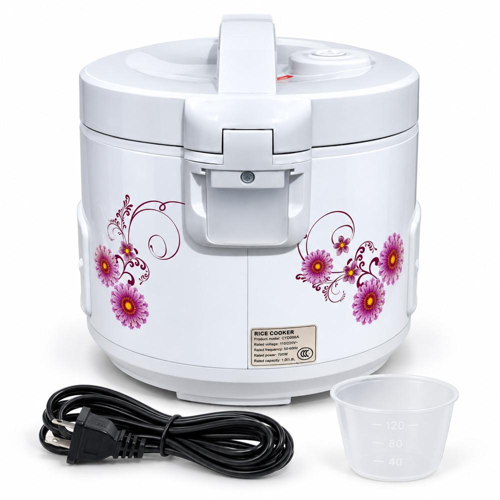 Olla Arrocera Eléctrica 1.8 Litros de 700W DOUDOU Blanco CFXB40-B