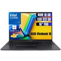 Laptop ASUS VivoBook 16 Intel Core 9 RAM  16GB  SSD 512 GB -90NB13W3-M00XJ0