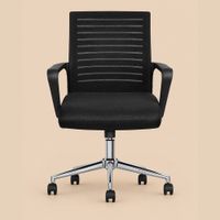 Silla Giratoria Oficina Tempo Black Ventitas Home