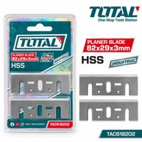 Cuchillas Para Cepillo Eléctrico Total 82x29x3mm HSS 2 Pzas