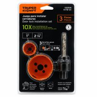 Juego Copa Sierras Truper Expert Metal Y Madera 3 Piezas 25mm 54mm KITB-3X