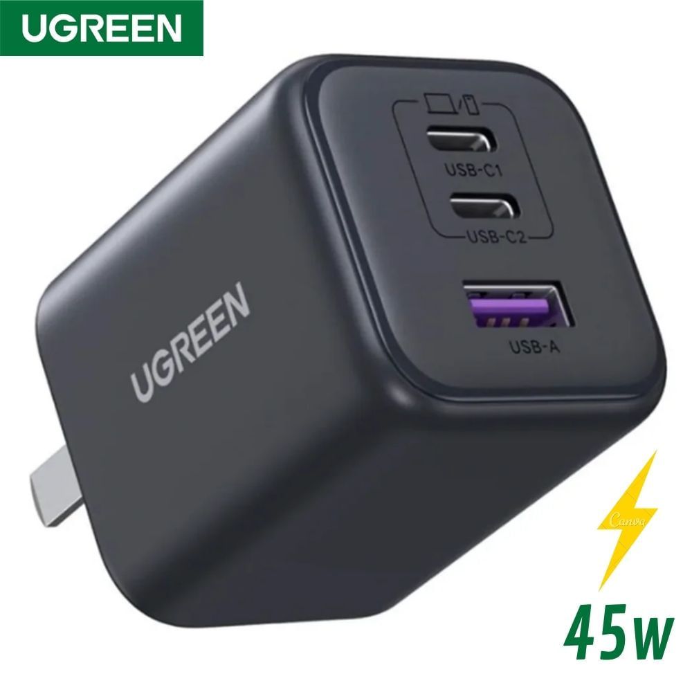 CARGADOR UGREEN 45W GaN Fast Charger US X527