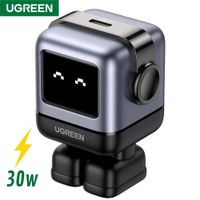 CARGADOR UGREEN ROBOT 30W FAST CHARGER US USB-C NEGRO